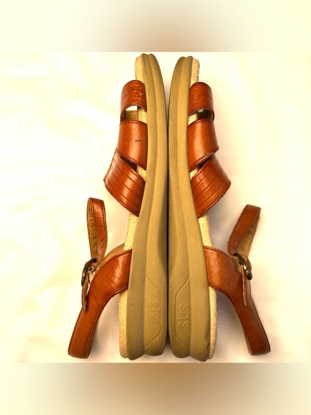 SAS Huarache Antique Tan Leather Sandals Women’s 9 S Slim - Picture 4 of 7